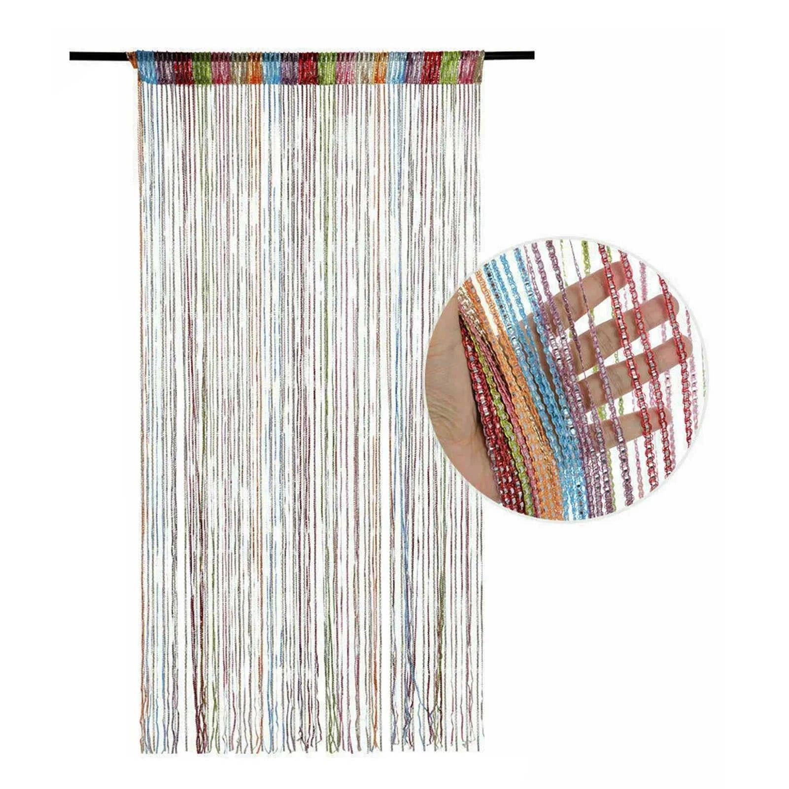 Door String Curtains Fringe Room Divider Curtains for Living Room Divider Decoration The jack market .AU The jack market .AU Home $ 55 14:202010806#White;200007763:201441035#CN