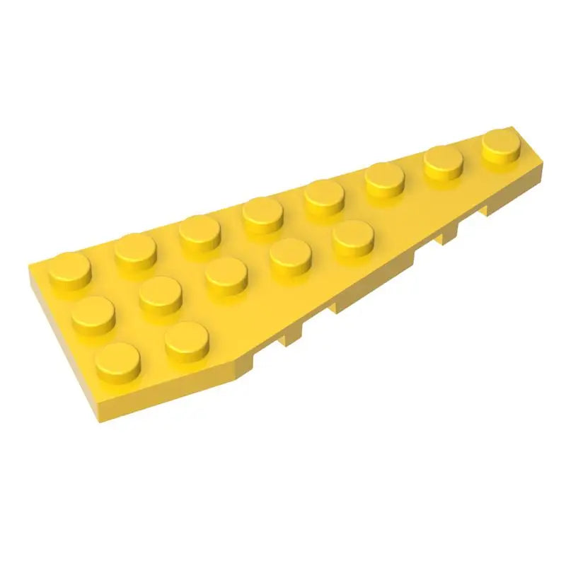 Gobricks 10PCS Parts Wedge Plate Bricks 8x3 Right Compatible with 50304 Toys Building Blocks Assembles Technical Model Adult MOC