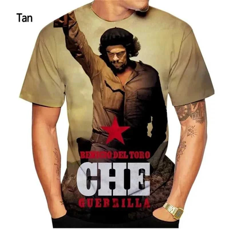 Che Guevara T-Shirt Men 3D-printed Summer Casual Short Sleeve Plus Size Tee Top Full Print Men T Shirts Streetwear Ropa Hombre The jack market .AU The jack market .AU Men Fashion $ 26 14:771#F202412031528599;5:100014066#XS