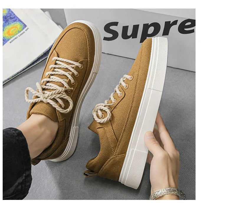 Men's shoes spring summer new styles men's niche design youth versatile casual shoes sports trendy shoes board shoes