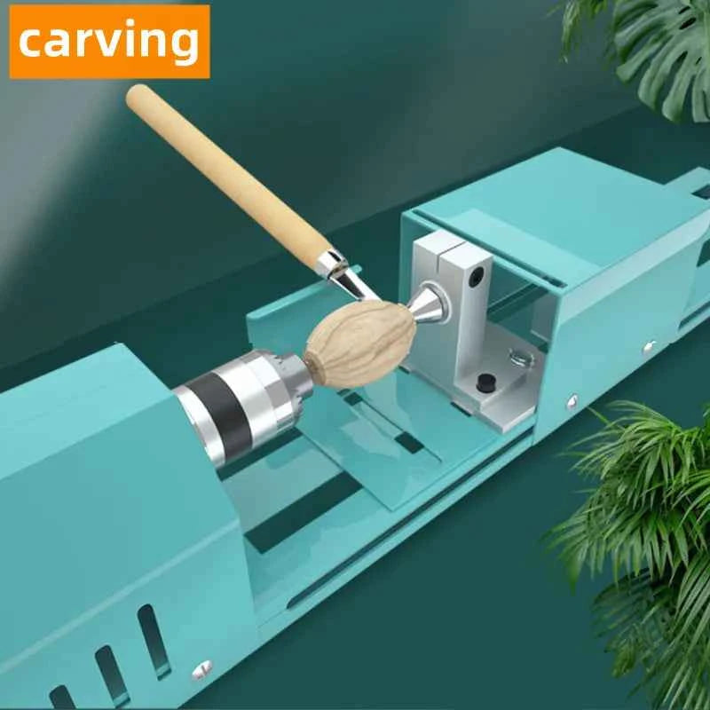 Mini Lathe Machine by [Brand Name] - Versatile Woodturning & Polishing Tool, Adjustable for Creative Projects, 110V-240V
