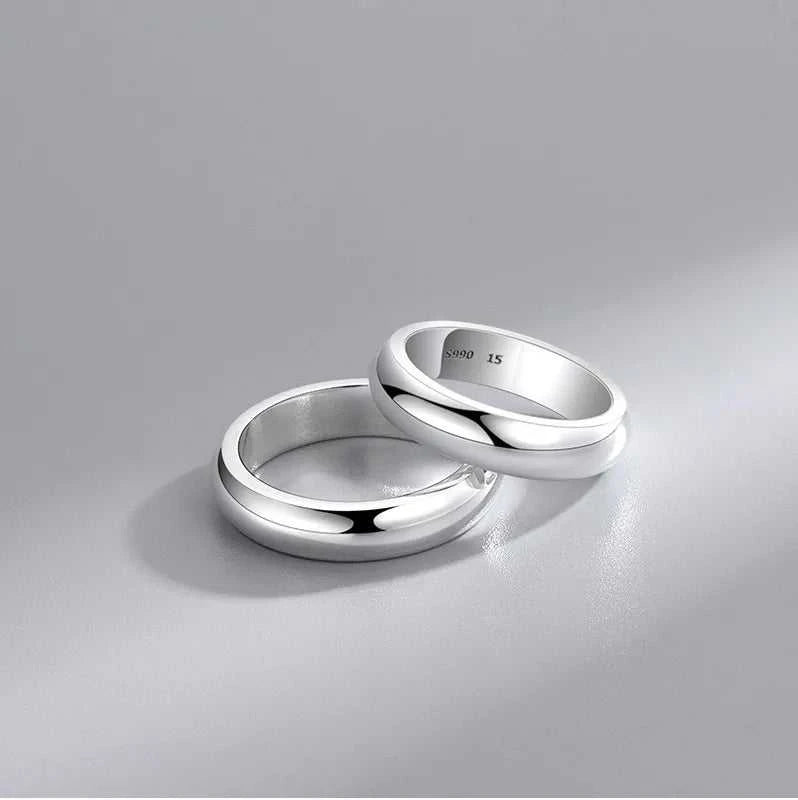 BOCAI New 6.5~7.9G S990 Pure Silver Jewelry Plain Circle Simple Glossy Couple Men and Women Ring Trendy Gift The jack market .AU The jack market .AU Jewellery & Chains $ 106 200000369:200000287