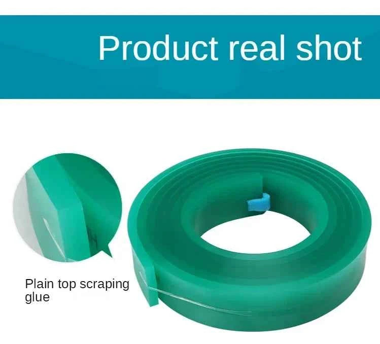 Squeegee Master 50mm Flat Silkscreen Squeegee - Durable Polyurethane Blade for Precision Printing