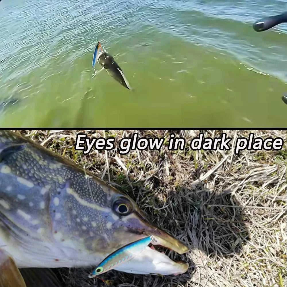 Fishing Lures Metal Jig Spinning Spoon Feather Carbon Hook Hard Artificial Bait Luminous Eye Sinking Casting Bass Tackle Pesca The jack market .AU The jack market .AU Fishing Gear $ 21 14:29#Fishing Lure A