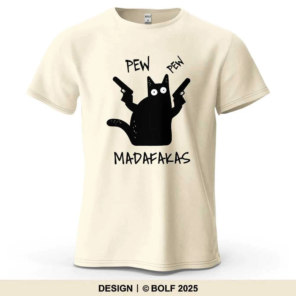 Cool Cat Funky Printed Men's T-Shirt 100% Cotton Oversized Humorous Graphic Tees for Women Tops Tees Casual Streetwear The jack market .AU The jack market .AU Men Fashion $ 31 14:200002984#Wine Red;5:361385