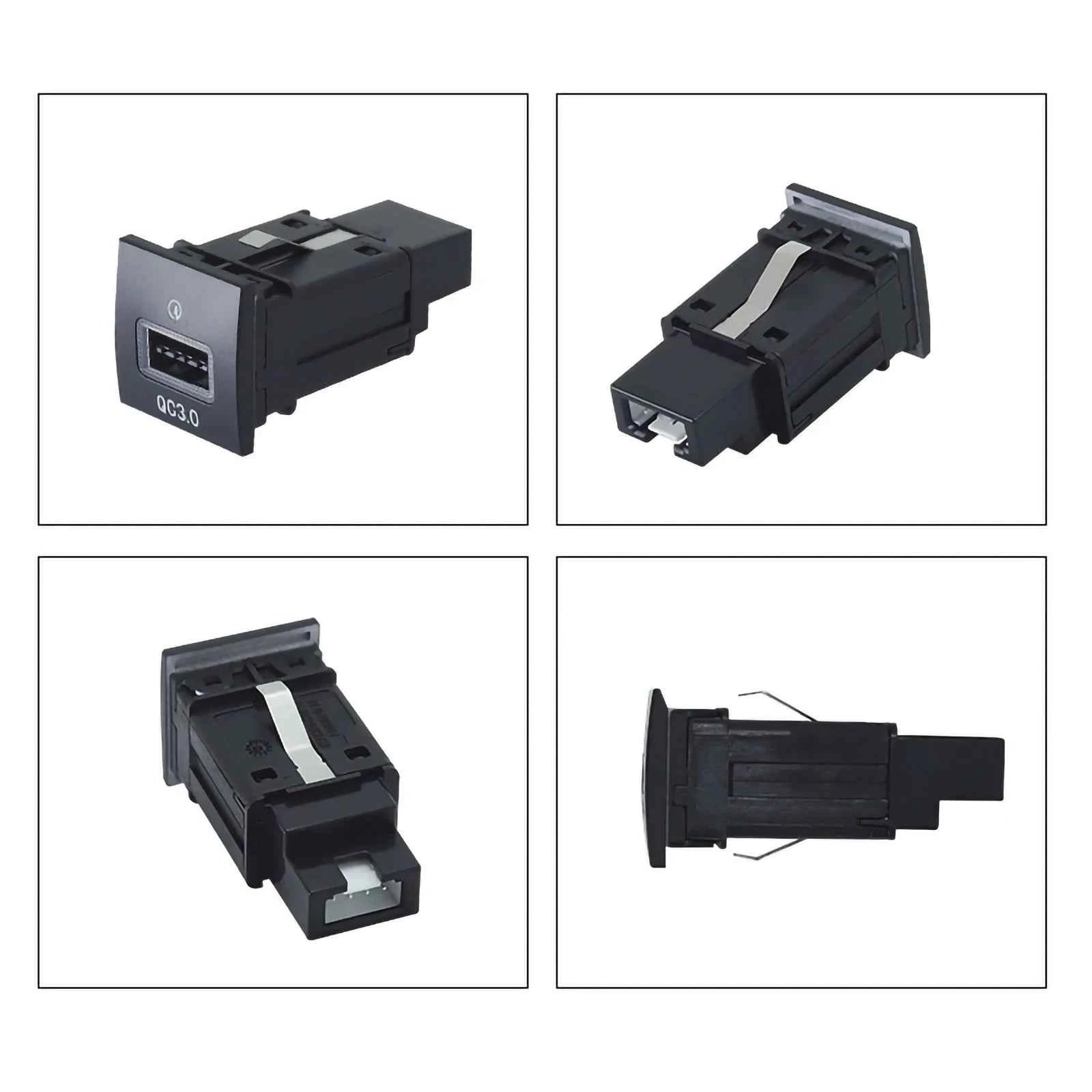 For VW Golf 6 Jetta 5 MK5 Scirocco QC3.0 Type C PD Right USB Quick Car Charger Socket Replacement 12V Nondestructive 06-12