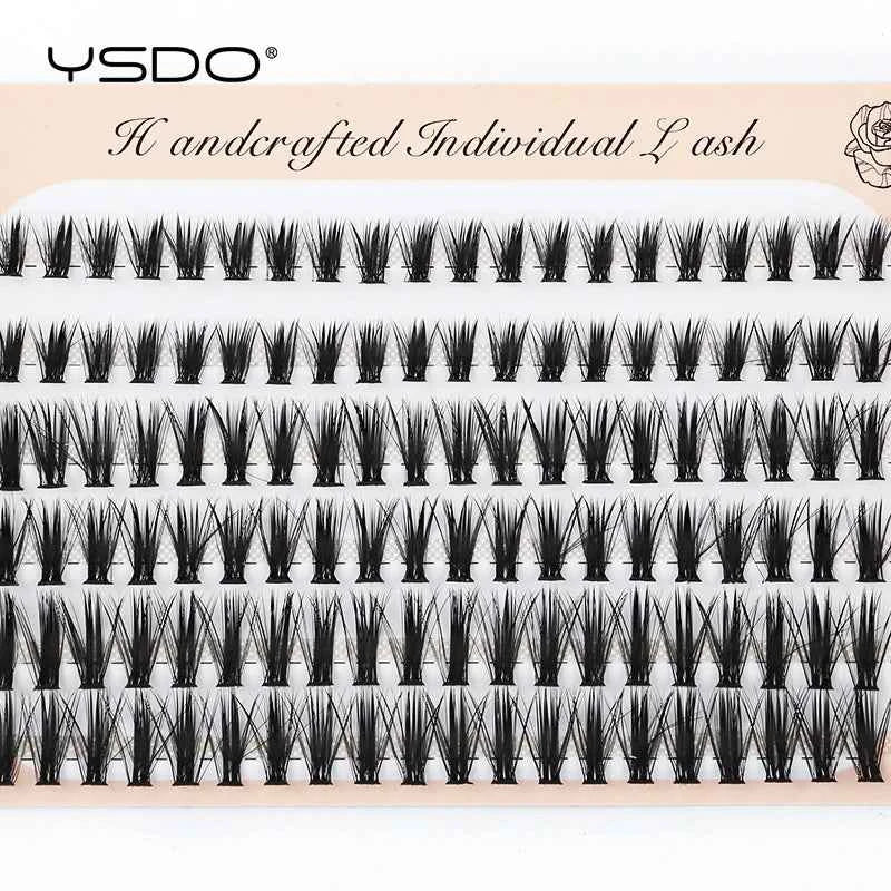 Fluffy 3D Eyelash Extensions - 10/20/30D Individual Soft & Dramatic Lashes for Effortless Makeup Looks