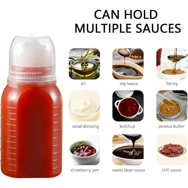 Clear Condiment Squeeze Bottles Honey BBQ Sauces Salad Oil Ketchup Dispenser Container with Scale Seasoning Bottle Kitchen Tool The jack market .AU The jack market .AU Home $ 40 14:193#Mixed-18pcs