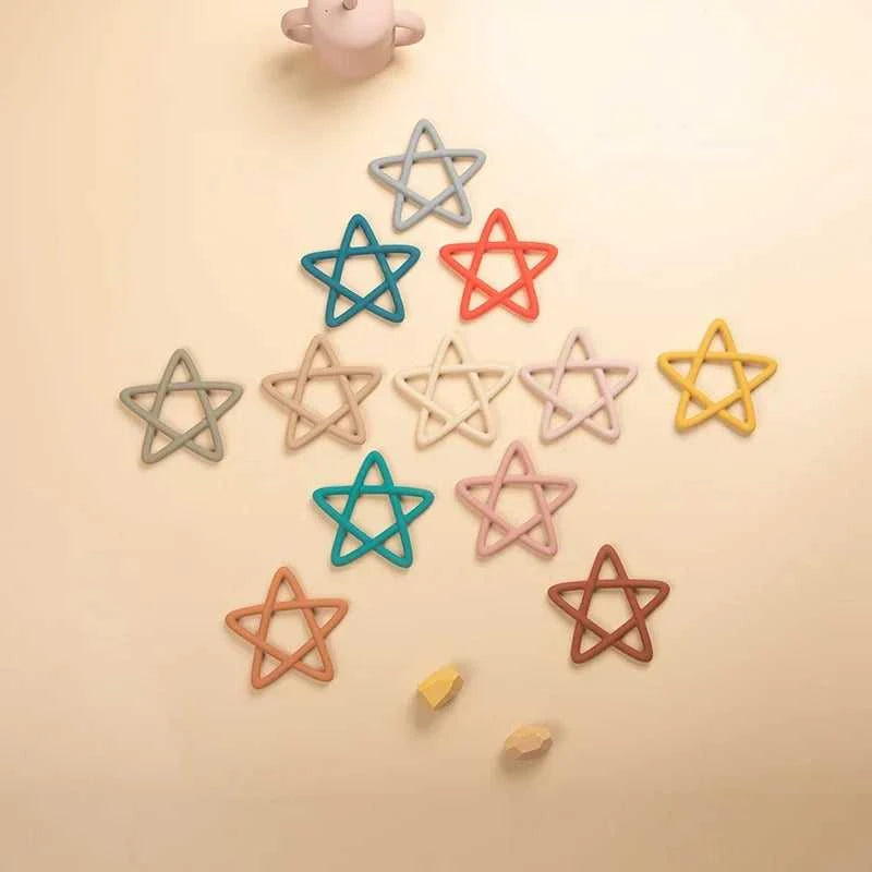 Food Grade Baby Soft Silicone Pentagram Teether Toys for Toddlers Teething Chewing Molar Toy Newborn Infant Accessories BPA Free The jack market .AU The jack market .AU Mum & Kids: Essential Products for Every Family $ 21 14:365458#star sage green