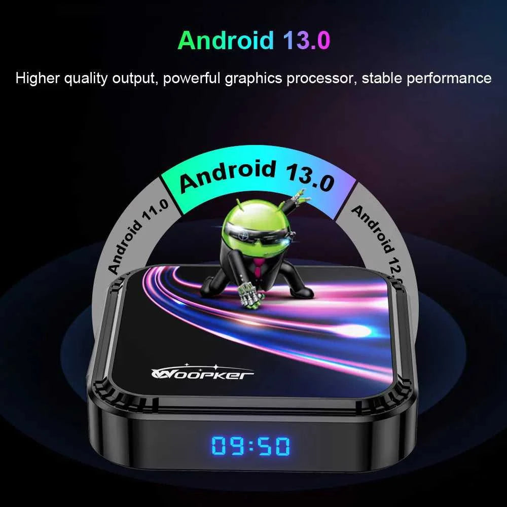 Woopker Android 13 TV Box K52 Rockchip RK3528 Smart TV Box Support 8K Wifi6 BT5.0 YouTube Google Voice Assistant Set Top Box The jack market .AU The jack market .AU Accessories Electronics $ 94 14:350852#4GB 64GB;200009209:201484777
