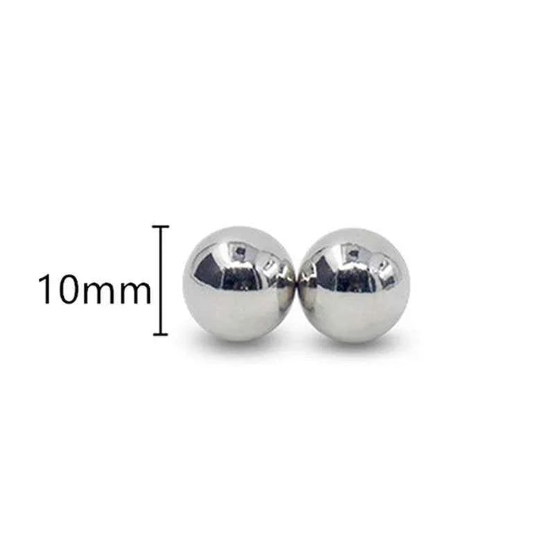 LM Magnetic Nipple Clamps - 2pcs Non-Piercing Strong Bondage Balls for Couples - Explore Your Sensuality
