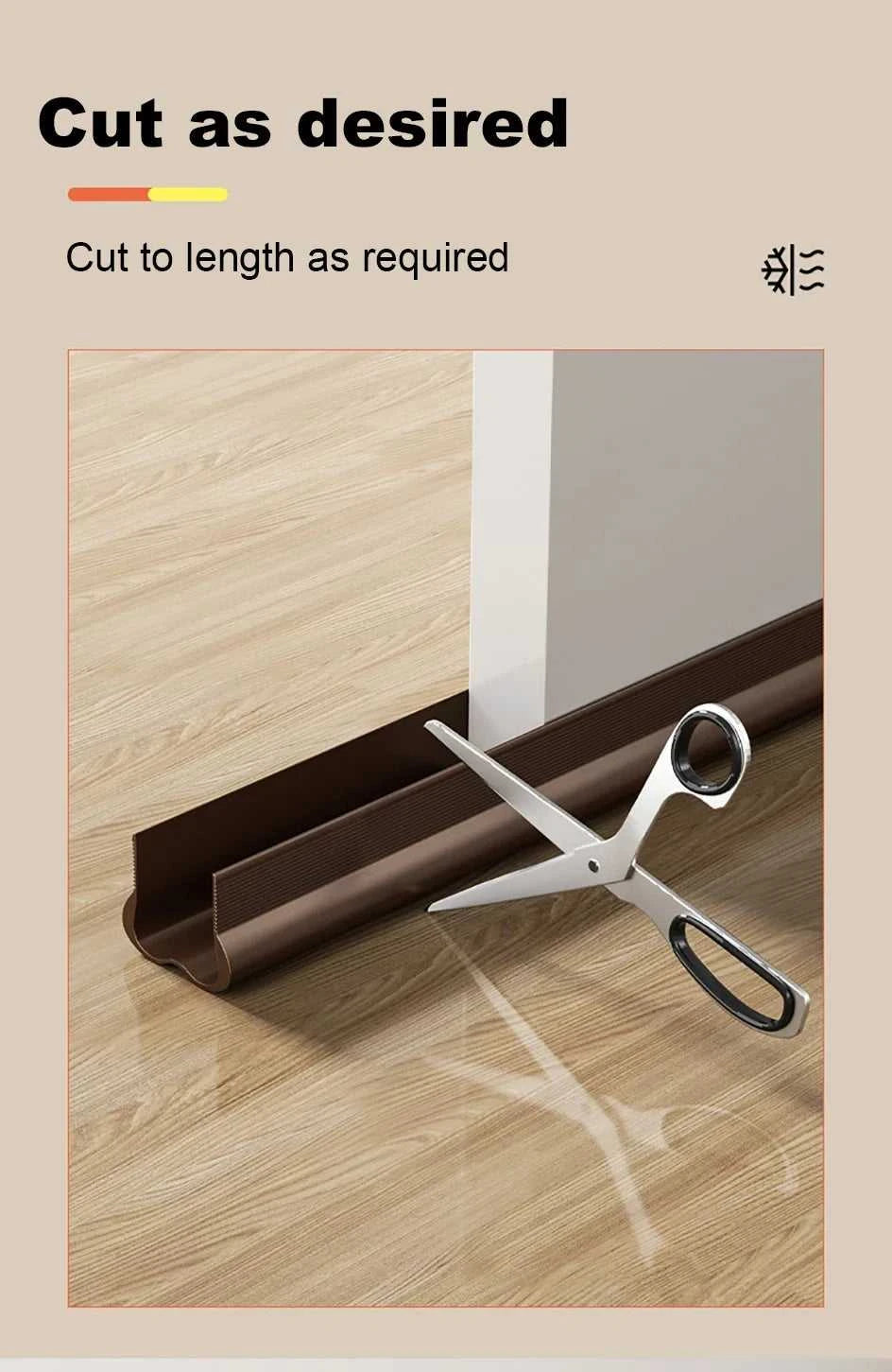PVC Adjustable Door Bottom Seal Strip Weather Strip Under Door Draft Stopper Thicker Anti-Cold Gap Blocker Sealing Weather Strip The jack market .AU The jack market .AU Home $ 52 14:365458#brown B10494A
