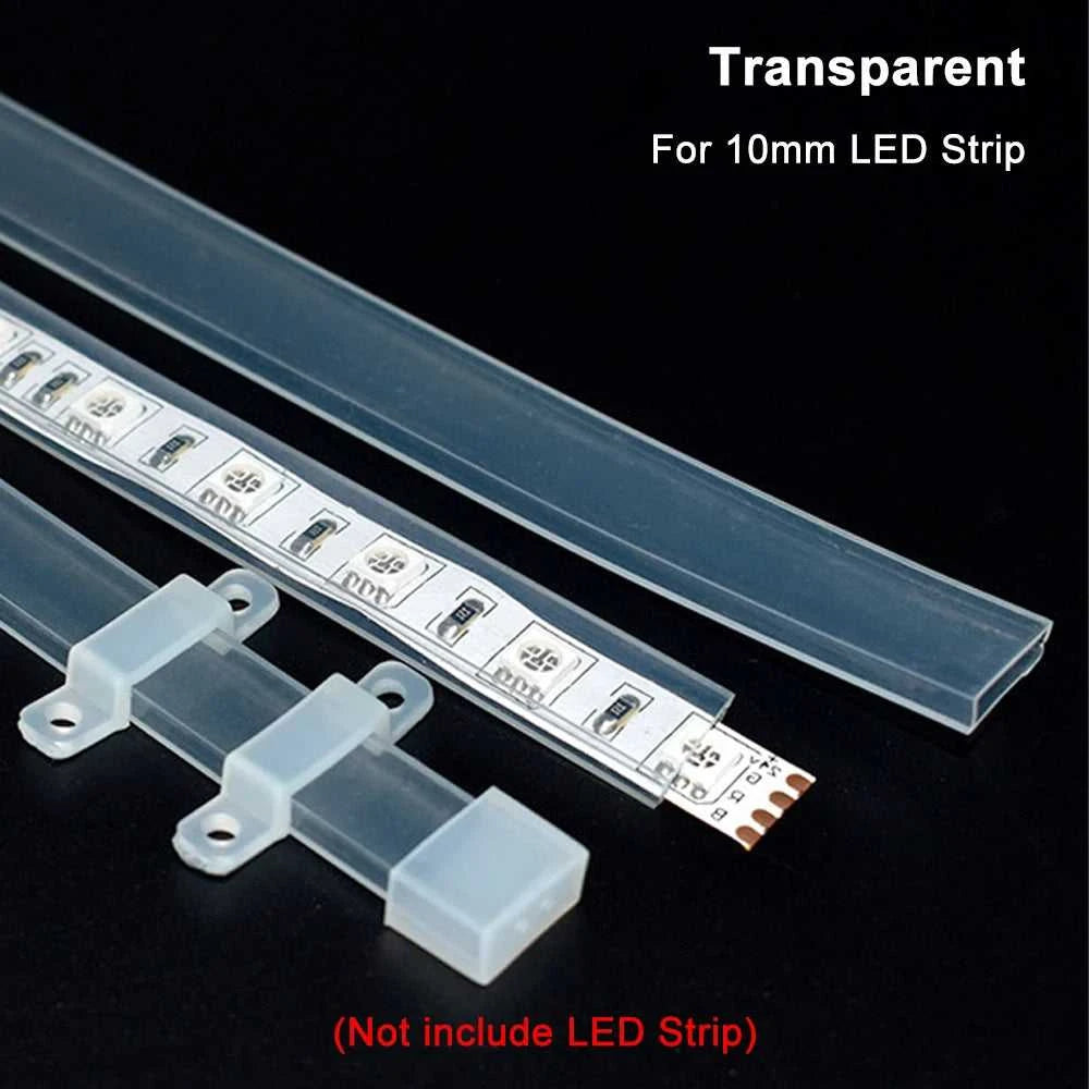 0.5m-10m Transparent/Milky White/Black LED Silicone Tube Waterproof Flexible Protection Cover Fit for 10mm WS2812B WS2811 Strip The jack market .AU The jack market .AU Home $ 47 136:9131245839#White;200000535:2467;380:201451169#0.5m