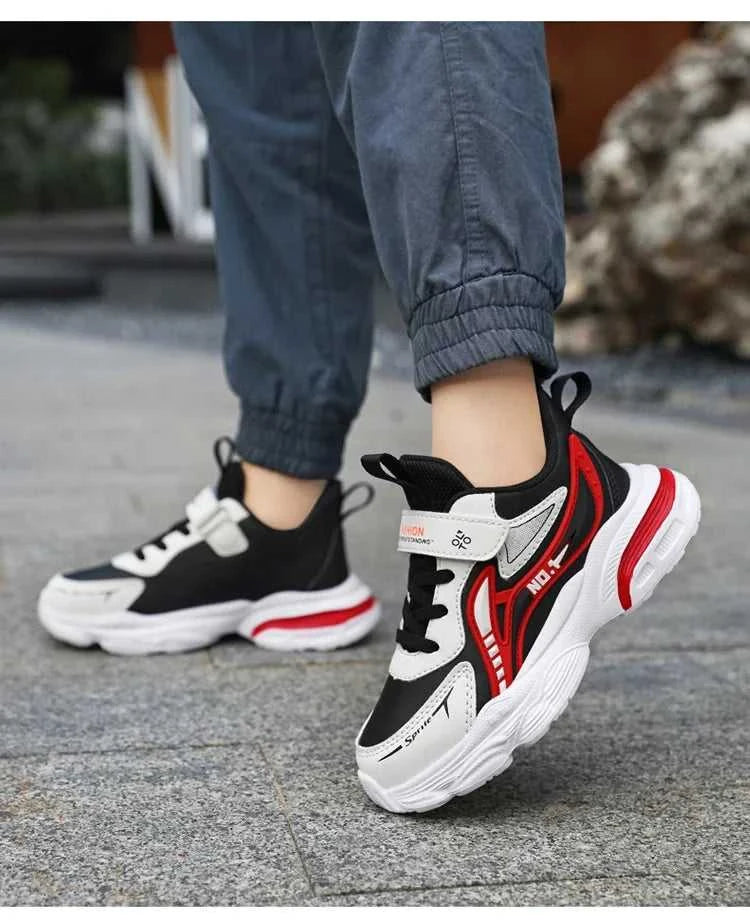 Boys' Kids Fashion Sneakers Lightweight Sports Running Shoes for Children Non-Slip Comfortable Outdoor Athletic Tennis Shoes The jack market .AU The jack market .AU Mum & Kids: Essential Products for Every Family $ 42 14:350852#Black Orange;200000124:100010481#34