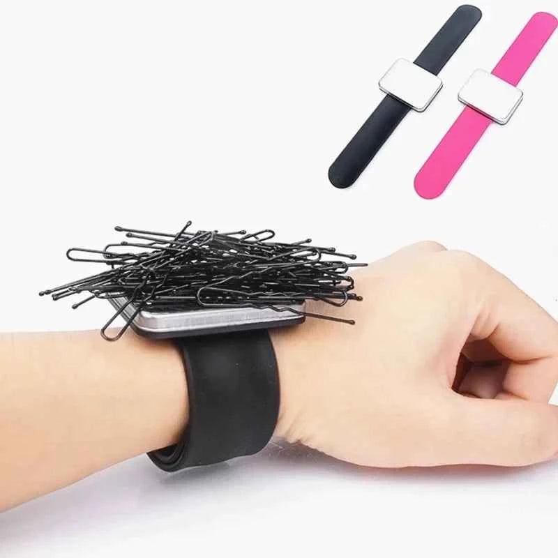 Magnetic Hair Clip Holder - Professional Bracelet Wrist Band for Stylists & Barbers