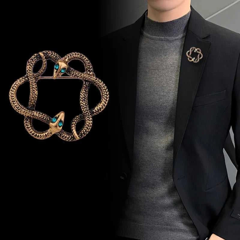 Snake Brooch Animal Rhinestone Crystal Lapel Pin Men's Suit Coat Collar Pin Badge Jewelry Clothing Accessories New Retro Metal The jack market .AU The jack market .AU Jewellery & Chains $ 52 200001033:200003760#XD7996-1