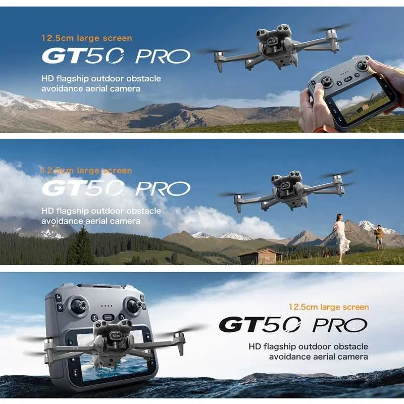 GT50 RC Drone 8K HD Aerial Photography Remote Control Aircraft Dual Camera WIFI GPS Three Sided Obstacle Avoidance Quadcopter The jack market .AU The jack market .AU Drones $ 58 14:691#Only Parking Apron