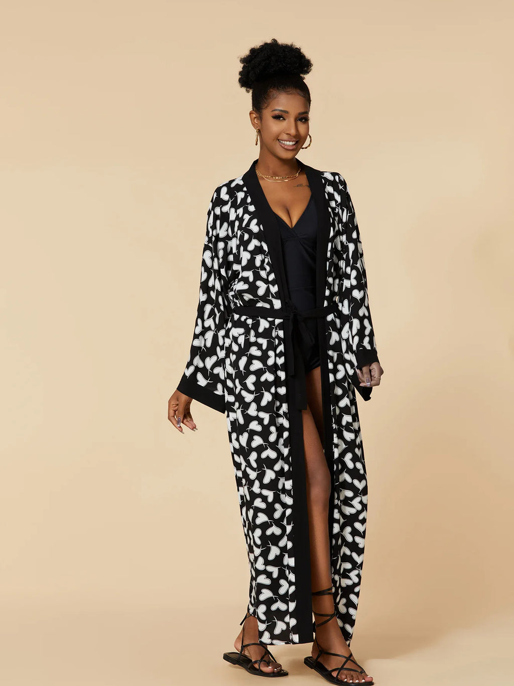 2026 Women's Kaftan Beach Cover-Up Dress - Stylish Long Tunic for Summer Bikinis & Beachwear