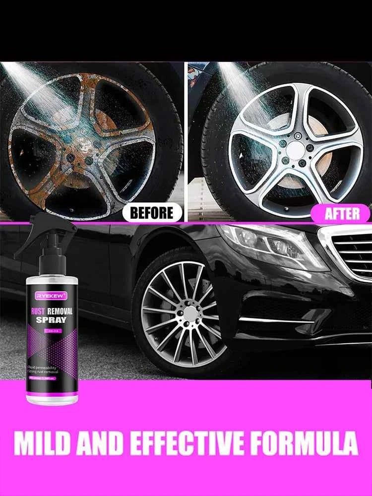 Car Wheels Rim Cleaner Multi Purpose Rust Remover Brake Paint Protect Metal Dust Iron Powder Remover Car Care Chrome Spray