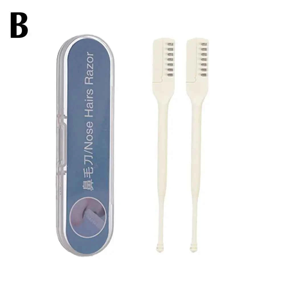 1/2/3pcs 2025 Newest Nasal Hair Cutter 360 Degree Rotating Clippers Nose Hair Trimmer For Women And Men Safe Portable Manual