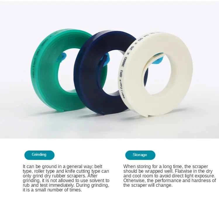 Squeegee Master 50mm Flat Silkscreen Squeegee - Durable Polyurethane Blade for Precision Printing