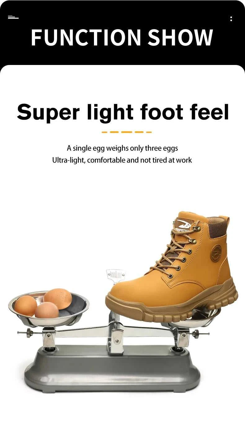 Waterproof Work Safety Shoes Men Boots Anti-smash Sneakers Steel Toe Electric Welding Boots Indestructible Male Footwear The jack market .AU The jack market .AU Step Up Your Style: Trendy Shoes for Every Occasion! $ 100 14:4602#Black;200000124:200000337