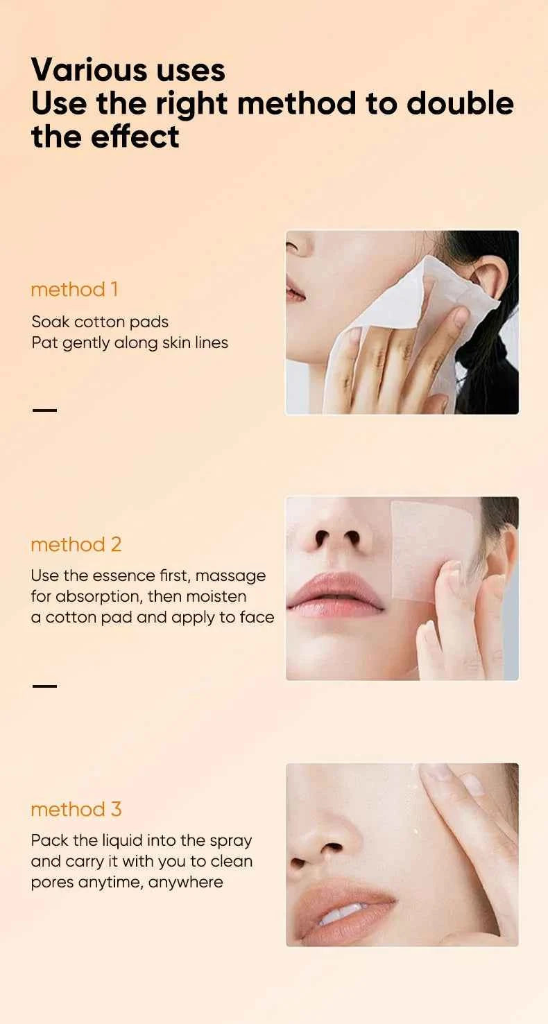 120ml Hydrating 7% Glycolic Acid Face Toner AHA Pore Minimizing Serum Facial Exfoliating Moisturizing Face Lotion