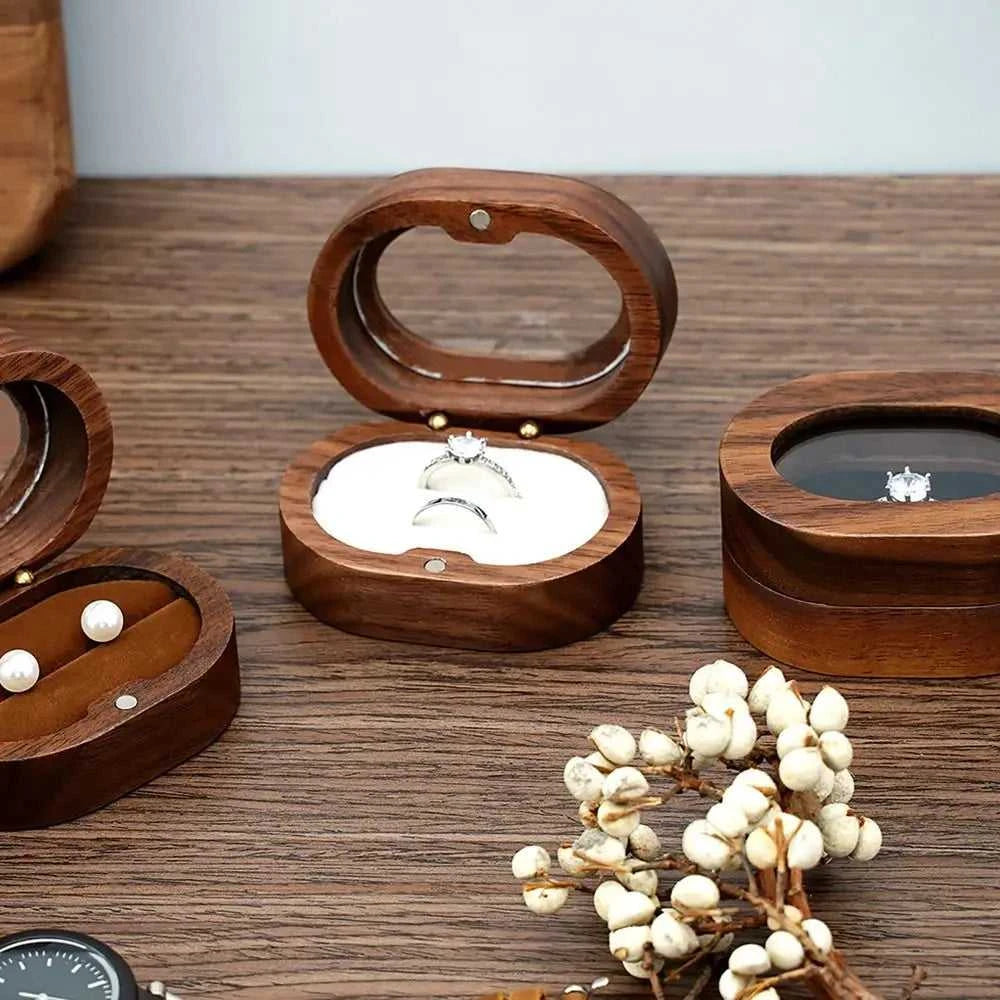 Retro Oval Wooden Jewelry Box Lover Ring Display Box Engagement Wedding Couples Ring Storage Holder Love Gift The jack market .AU The jack market .AU Jewellery & Chains $ 51 14:29#black;5:200004182#Double