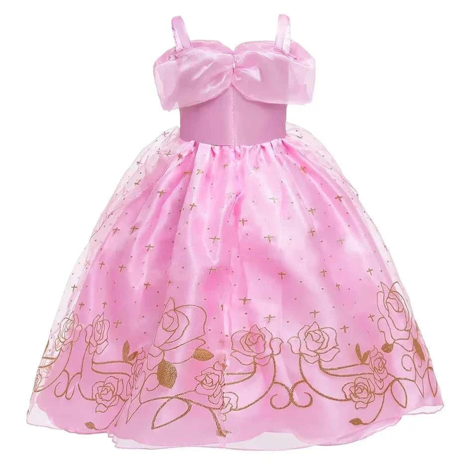 Kid Princess Pink Dress Girl Summer Fancy Party Clothes Children Sleeping Beauty Flower Dresses Christmas Carnival Costume Cloth The jack market .AU The jack market .AU Mum & Kids: Essential Products for Every Family $ 49 14:200001438#Aurora03;200000463:200661901#6-7T (Size 140)