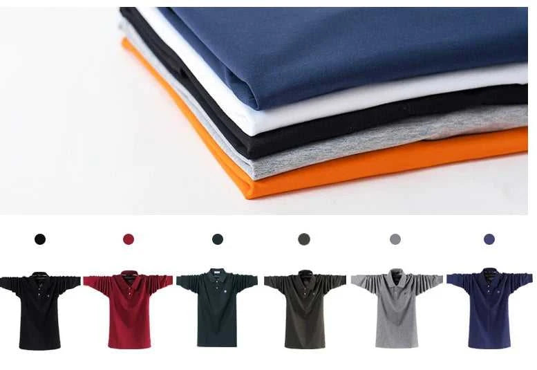 New Autumn Men Polo Shirt Men's Business Work Cotton Male Top Tees Long Sleeve Turn-down Collar Polo Shirts Large Size 6XL The jack market .AU The jack market .AU Men Fashion $ 49 14:691;5:200005259