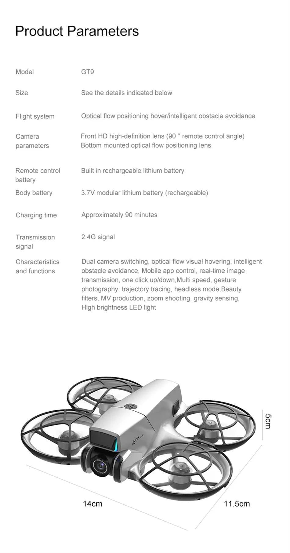 2026 New Drone 4.3 Screen 2.4G 6CH Brushless 1503 4000KV 143g No Registration EIS Anti-Shake Optical Flow WiFi RC Quadcopter Toy The jack market .AU The jack market .AU Drones $ 108 14:193#GT9-8K-Grey-1B;200000828:201589807#8k-Screen display