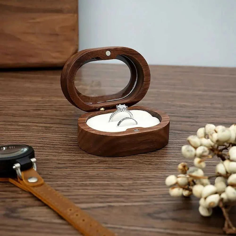 Retro Oval Wooden Jewelry Box Lover Ring Display Box Engagement Wedding Couples Ring Storage Holder Love Gift The jack market .AU The jack market .AU Jewellery & Chains $ 51 14:29#black;5:200004182#Double