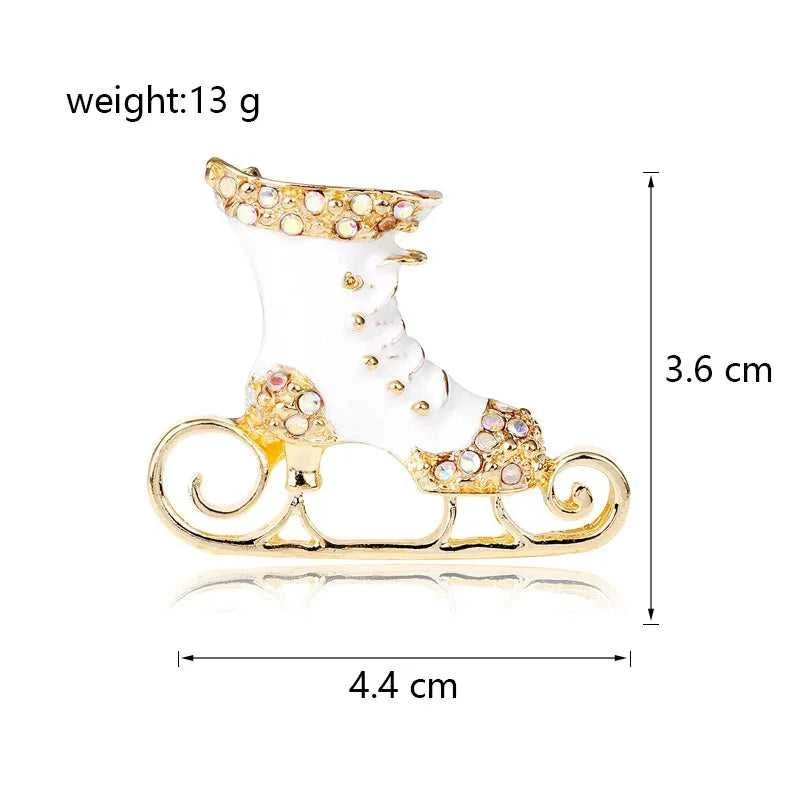 creative Christmas diamond ice skate brooch enamel clothing acceossries pins The jack market .AU The jack market .AU Jewellery & Chains $ 47 200001033:350525#R8-3-8107