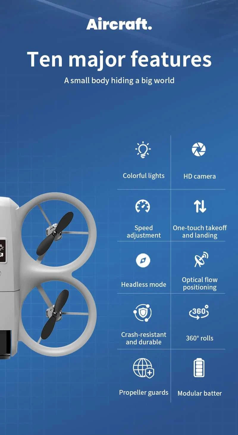 New H135 Mini Drone WIFI FPV Hover Professional 4K Camera Pocket Coloful Lights Dron Rc Plane Foldable Quadcopter RC Toys Gifts The jack market .AU The jack market .AU Drones $ 78 14:29#H135