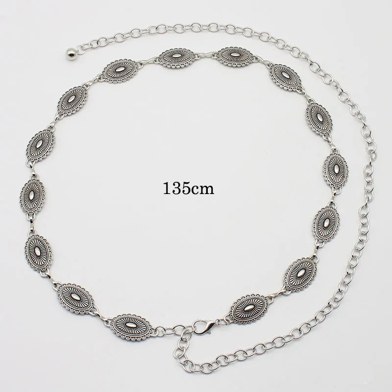 Vintage Vibes Chain Belt - Versatile Boho Dress & Skirt Accessory for Effortless Style