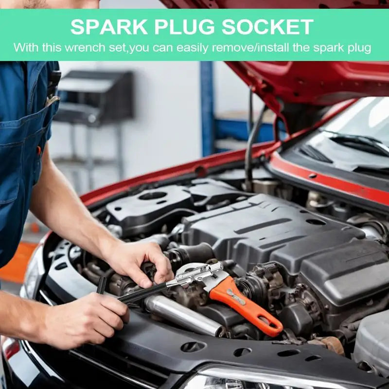 Spark Plug Sleeve T-shape 16/18/21mm  Auto Motorcycle Spark Plug Removal Tools 4PCS Auto Repair Tool Set  Removal Tool