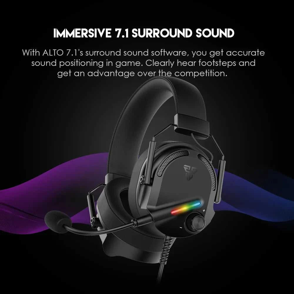 FANTECH ALTO 7.1 HG26 Gaming Headset Witch Noise Cancelling Detachable Microphone Surround Sound RGB Wired USB Headphone For PC The jack market .AU The jack market .AU Accessories Electronics $ 104 14:193
