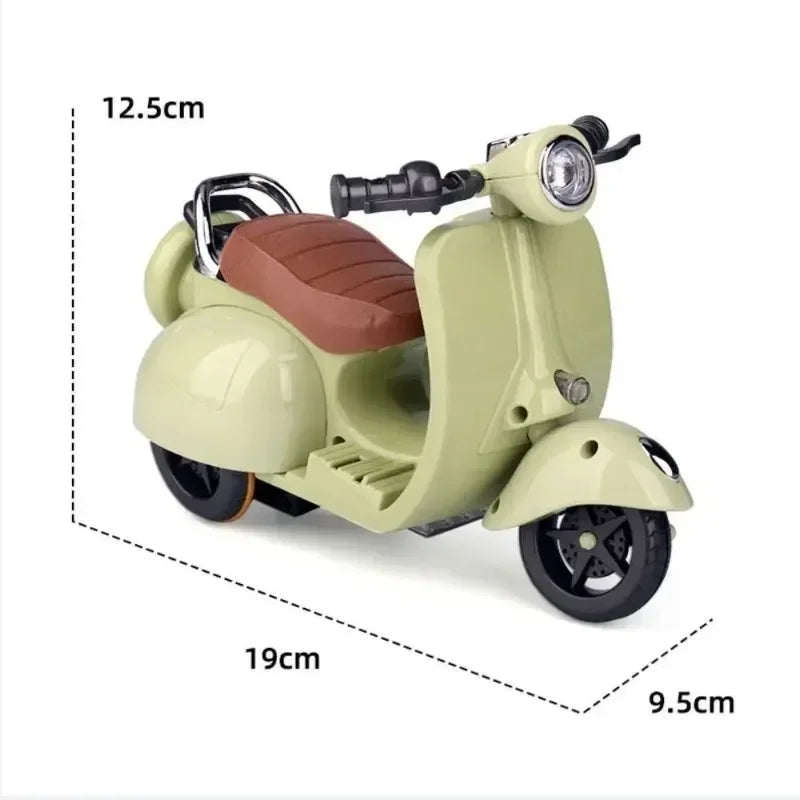 New Mini Electric Motorcycle Toy For Labubu Doll Accessories Fun Cute Doll Toys With Lights And Music Rotating Miniature Gift