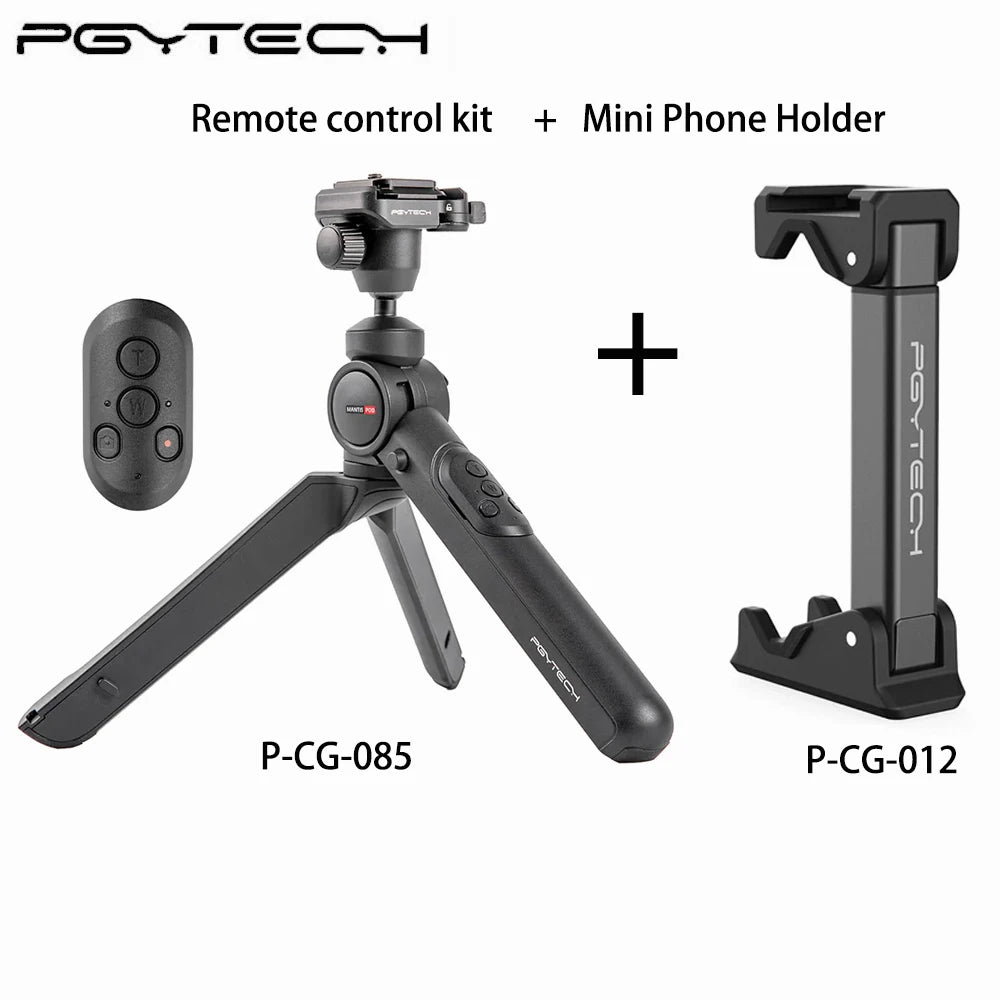 PGYTECH MANTISPOD 2.0 Bluetooth Mini Camera Vlogging Tripod|6 Modes Small Travel Flexible DSLR Pocket Stand With Remote Control