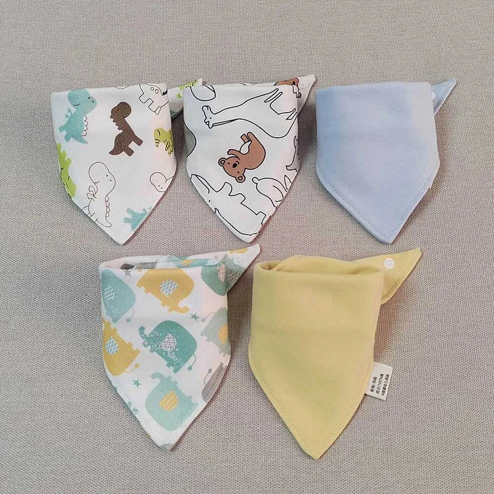 5Pcs/Lot Baby Bandana Bibs Cotton Triangle Double Layer Infant Feeding Burp Cloths Saliva Towel Apron Newborn Accessories The jack market .AU The jack market .AU Mum & Kids: Essential Products for Every Family $ 27 14:173#8;200007763:201336100