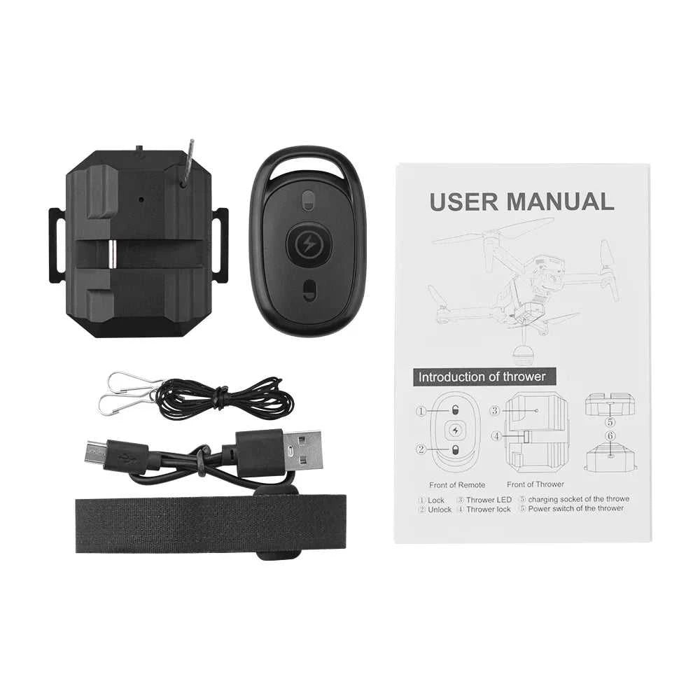 Drone Air Thrower For SG906MAX/SJRC F11S/Zino/X8SE Wedding Proposal Delivery Dispenser Airdrop Rescue Device Holder Toy Aircraft The jack market .AU The jack market .AU Drones $ 66 14:193#Black