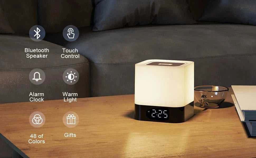 Color Changing Bluetooth Speaker Night Lights Digital Alarm Clock Touch Sensor Bedside Lamp MP3 Player Gift for Girls Boys The jack market .AU The jack market .AU Home $ 60 14:173#Red display;200007763:201336100