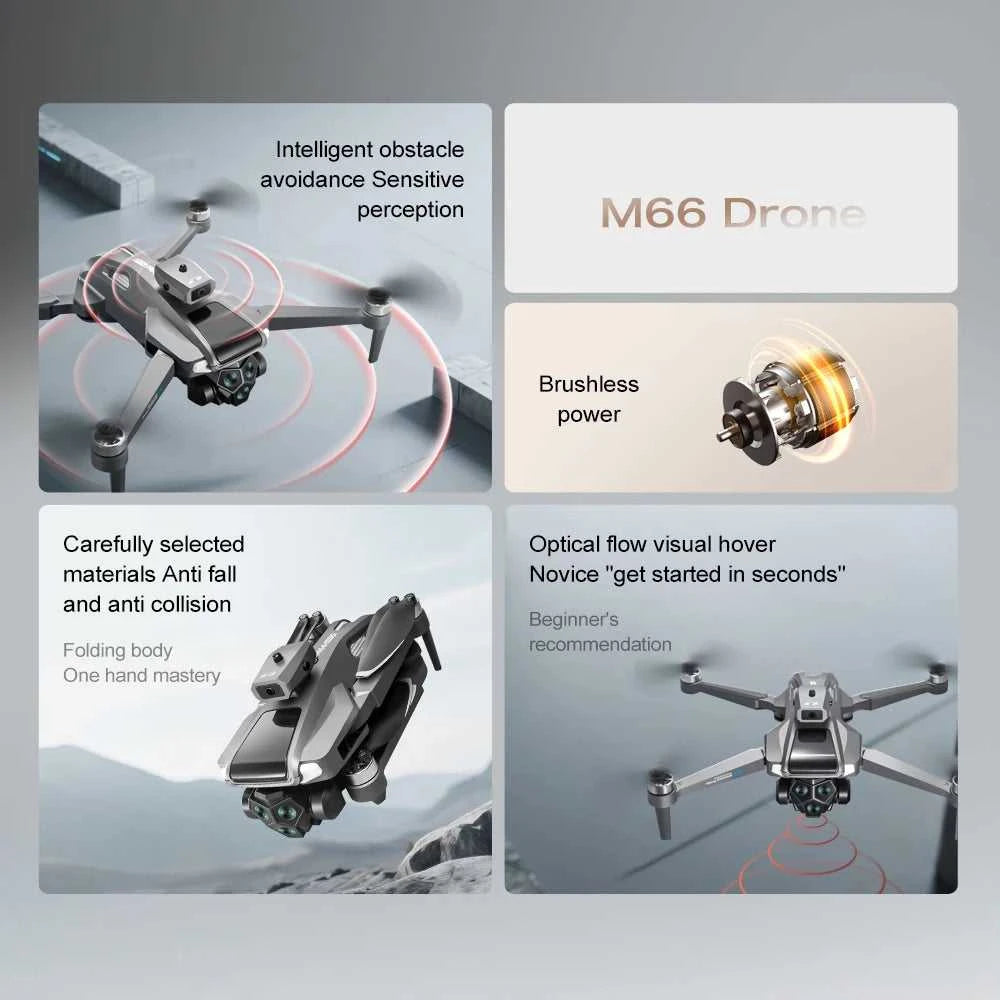 New Drone with Folding Screen Professional 8K HD Camera Aerial Photography Brushless Quadcopter Remote Control Drones Toy Gifts The jack market .AU The jack market .AU Drones $ 146 14:1052#M66-BRUSHLESS-6K