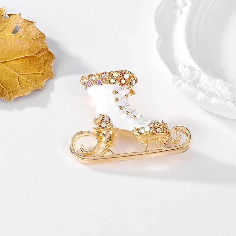 creative Christmas diamond ice skate brooch enamel clothing acceossries pins The jack market .AU The jack market .AU Jewellery & Chains $ 47 200001033:350525#R8-3-8107