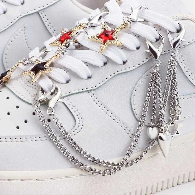 1PCS Luxurious Diamond DIY Heart Star Pearl Shoe Chain Punk Original Detachable Studded Pentagram Shoe Accessories Jewelry Penda The jack market .AU The jack market .AU Step Up Your Style: Trendy Shoes for Every Occasion! $ 48 14:1063#18;200007763:201336100