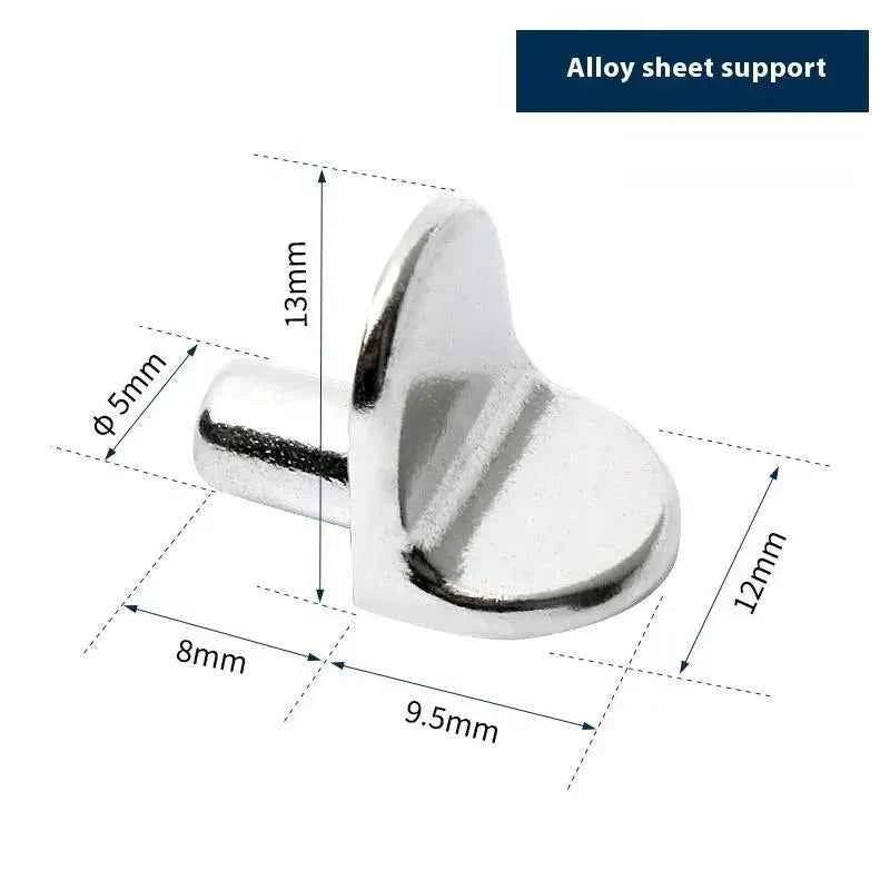 10Pcs Shelf Support Studs Pegs Pins Plugs Cabinet Seperator Fixed Wooden Glass Layer Board Furniture Bracket Holder Accessories