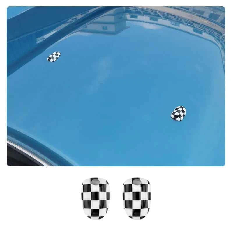 MINI Cooper Union Jack Wiper Nozzle Cover - Stylish Water Spray Accessory for F54 F55 F56 F57 F60 (2015-2022)