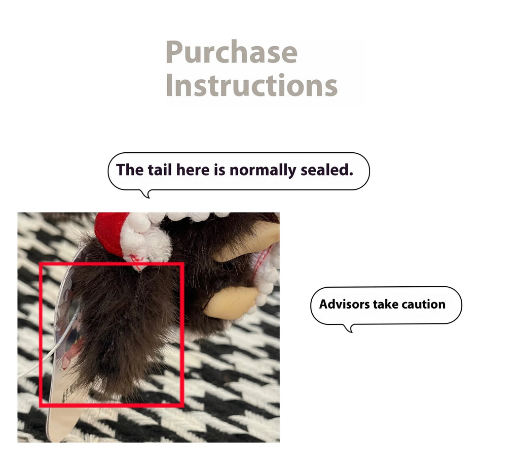 In Stock 15cm Mongon Monkey Kawaii Doll Keychain Bag Pendants Toy Hand Puppet Decompression Children Cute Gift Decoration Gift