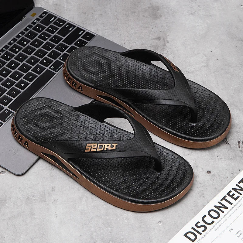 Wholesale Men's Flip Flops Non-Slip Beach Slippers - Outdoor Sandals Breathable Fashion Summer for Men