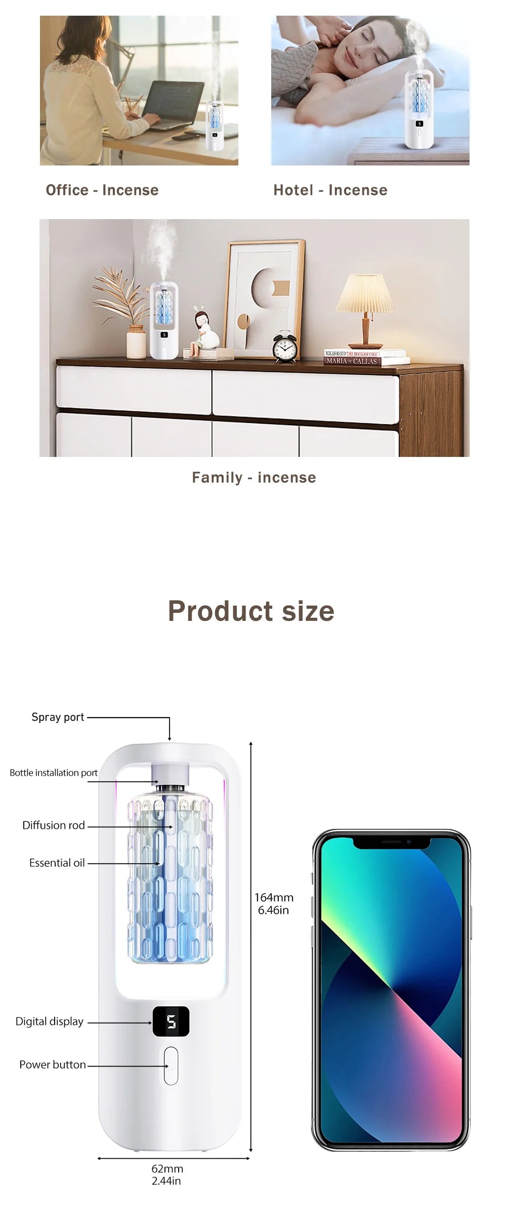 Automatic aromatherapy diffuser for eliminating odors, suitable for household use, with essential oil for air freshening. - Jack market 1988Jack Market 1988